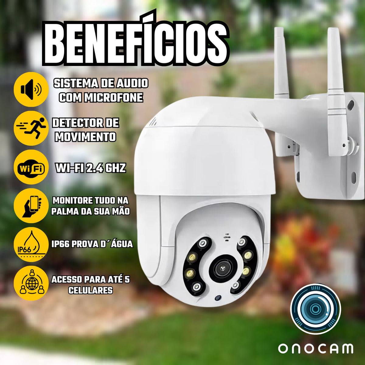 Kit 2 Cameras Ip Icsee Wifi + 2 Cartões De Memórias Sd 64gb