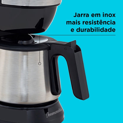 Cafeteira Elétrica Inox 38 Xícaras Com Filtro Black Decker