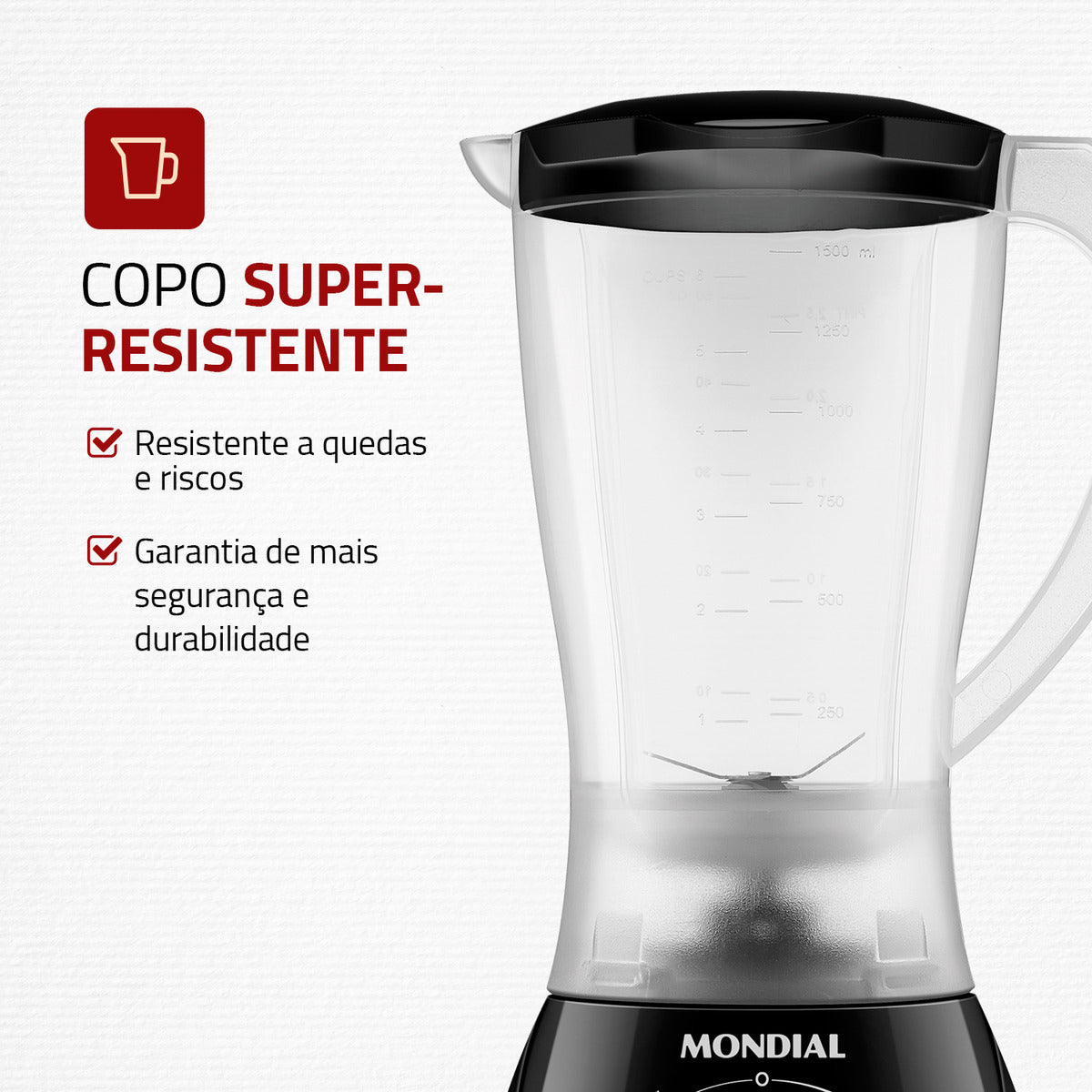 Liquidificador Easy Power Mondial Preto 550W L-550-B