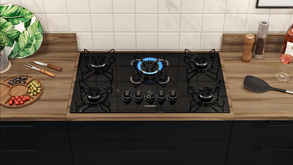 Cooktop Itatiaia 5 Bocas Essencial Preto - Bivolt 127V/220V