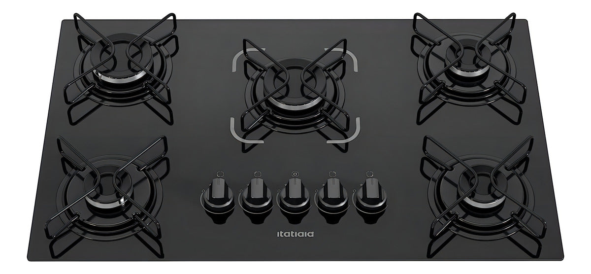 Cooktop Itatiaia 5 Bocas Essencial Preto - Bivolt 127V/220V