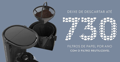 Cafeteira Elétrica Electrolux Inox Ecm10 - Com Filtro - 110v