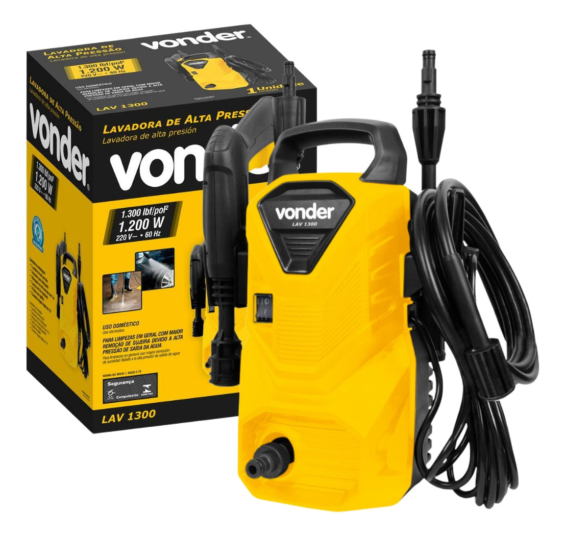 Lavadora De Alta Pressão Lav1300 1.300psi 127v/220v - Vonder