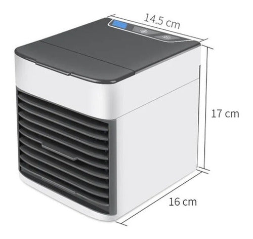 Mini Ar Condicionado Portátil 3 Velocidades Climatizador 12v Cor Branco