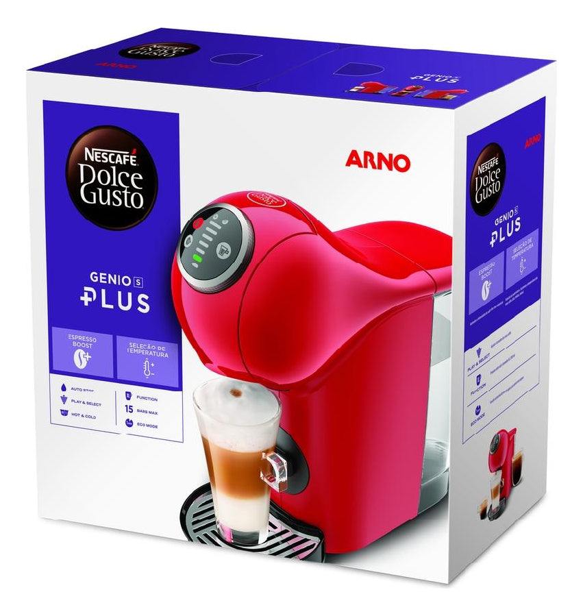 Cafeteira Nescafé Dolce Gusto Genio S Plus Dgs3 Vermelha Cor Vermelho 110V