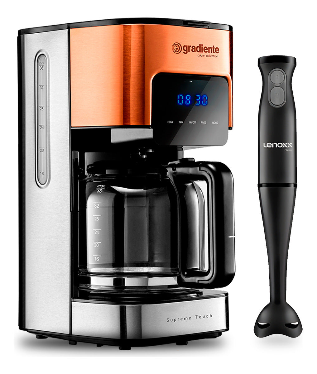 Cafeteira Digital Touch Gradiente 800w E Mixer Lenoxx 127v