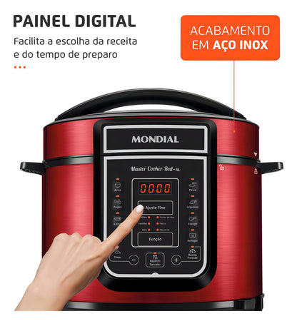 Panela De Pressão Elétrica Master Cooker Pe39 Mondial 127v