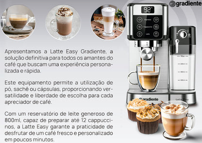 Cafeteira Espresso Latte Easy Inox Touch 110v Gradiente