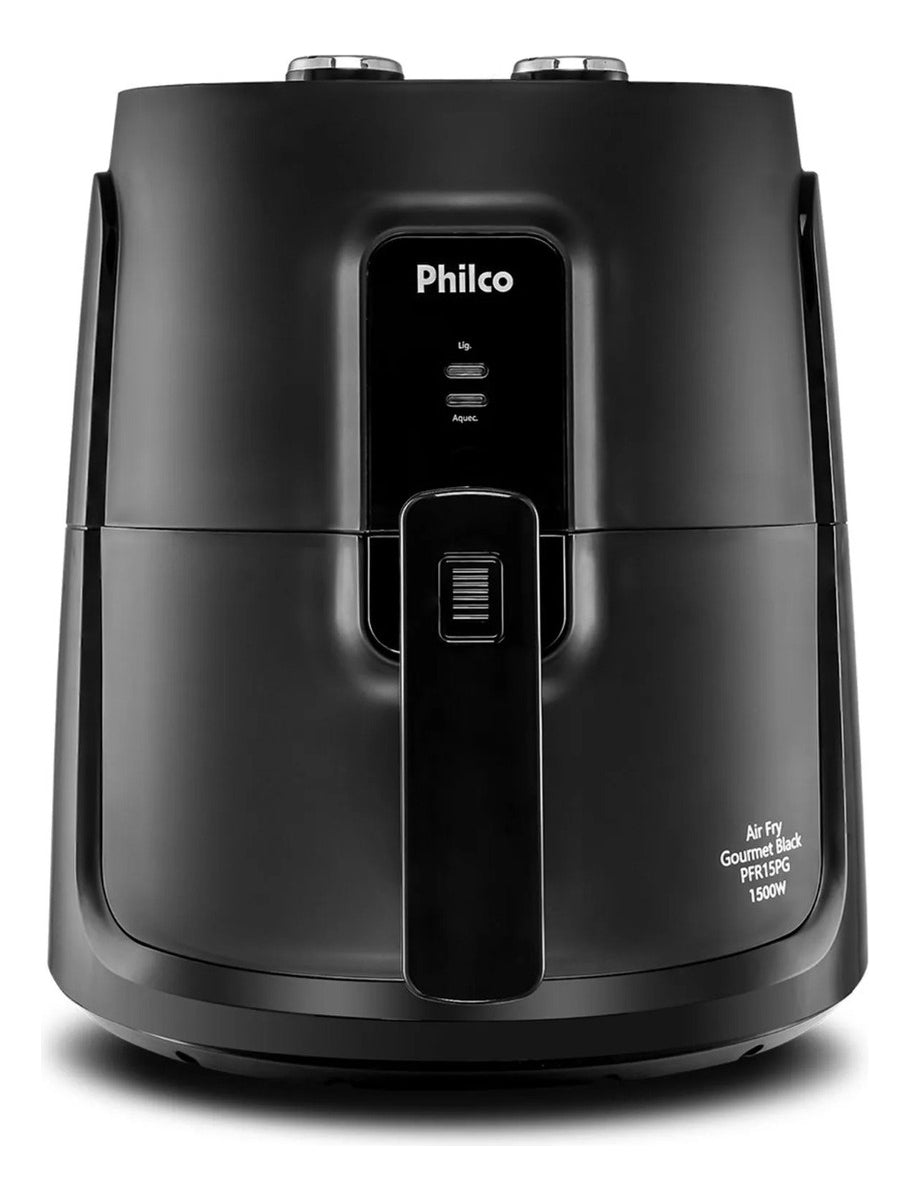 Fritadeira Elétrica Air Fryer Philco PFR15PG Gourmet Sem Óleo Black 4,4 Litros 1500W 110V Revestimento Antiaderente Maxx Gold