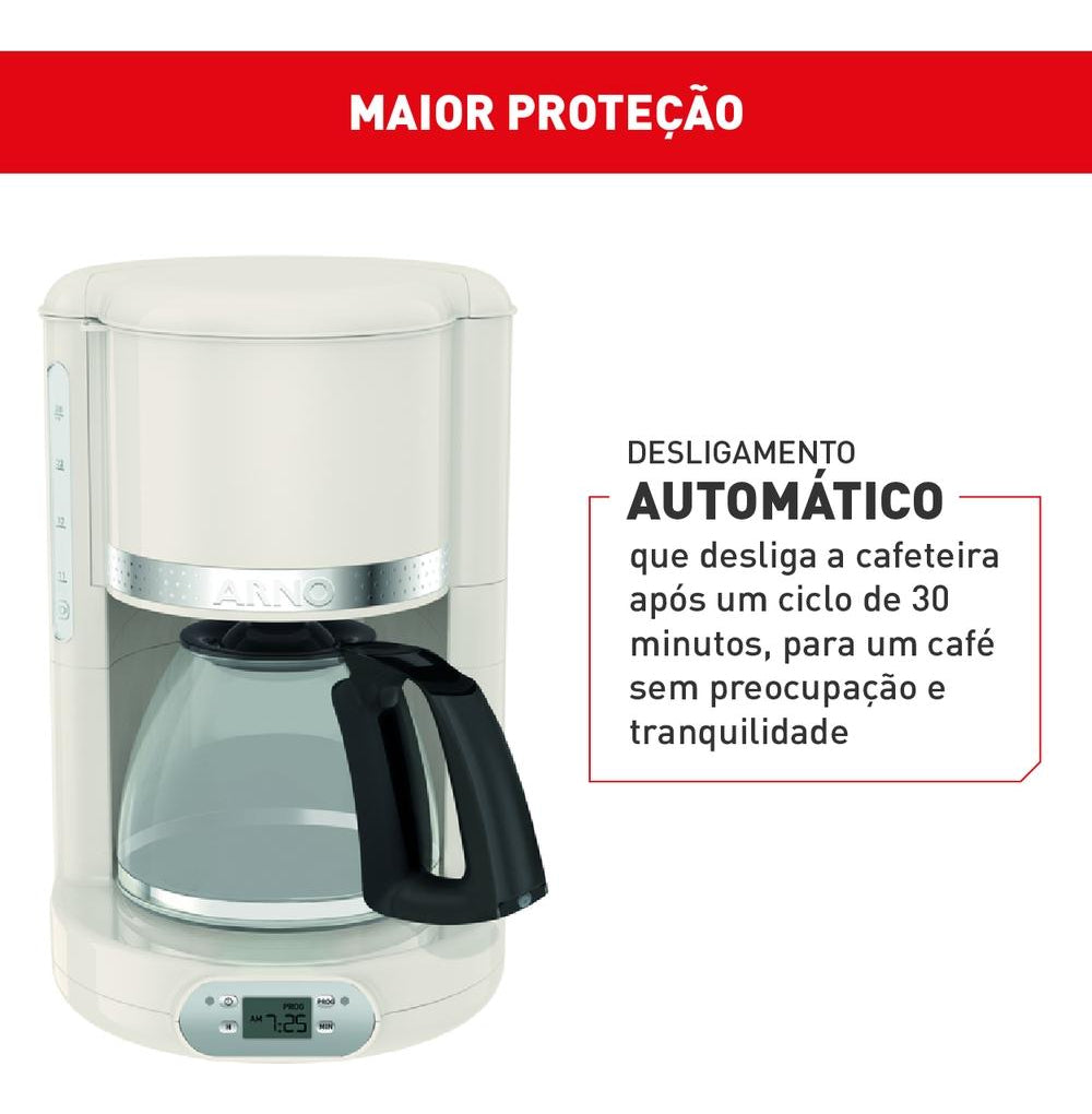 Cafeteira Arno Soleil Marfim Para Café Em Pó 127v Sfcm -110v