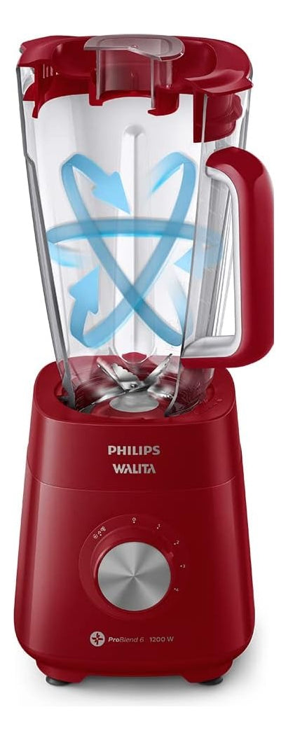 Liquidificador Série 5000 Philips Walita 1200w Ri2240 110v Cor Vermelho