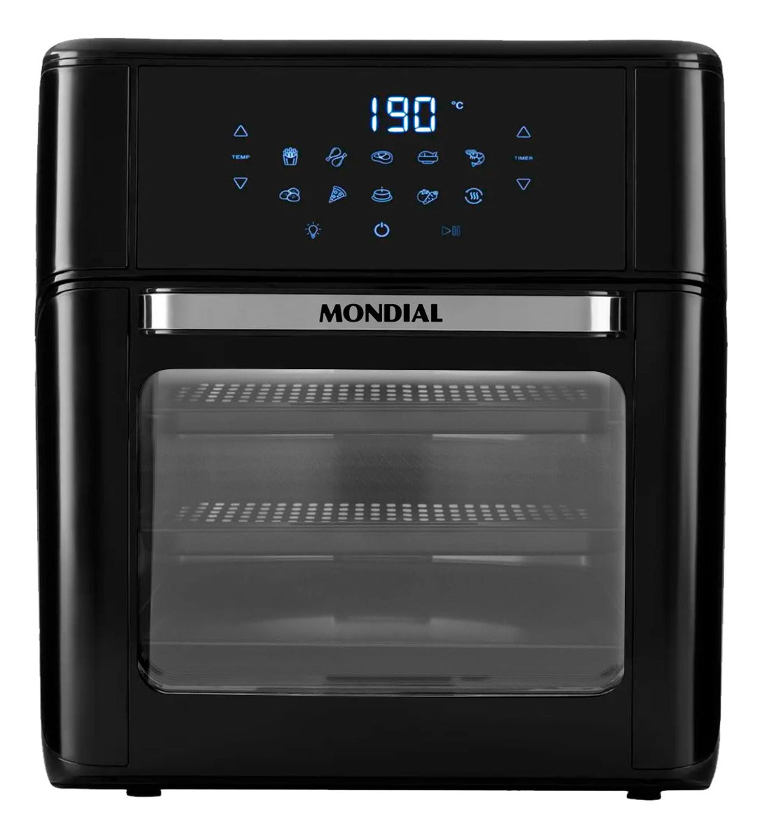 Fritadeira air fryer Oven Mondial AFON-12L-FB 2 em 1 12l 2000w cor preta 127V