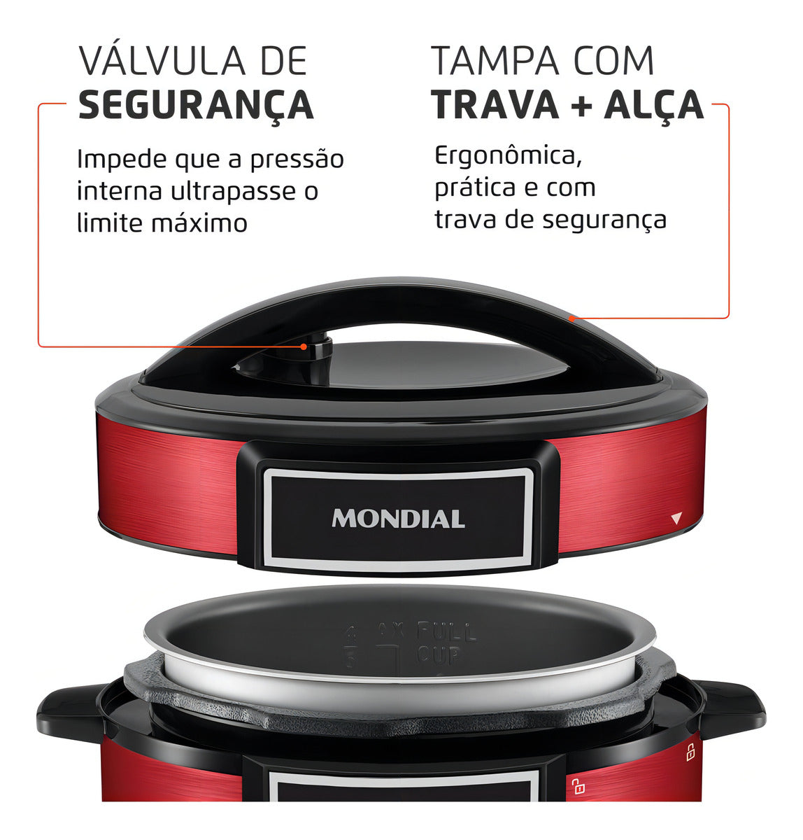 Panela De Pressão Elétrica Master Cooker Pe39 Mondial 127v