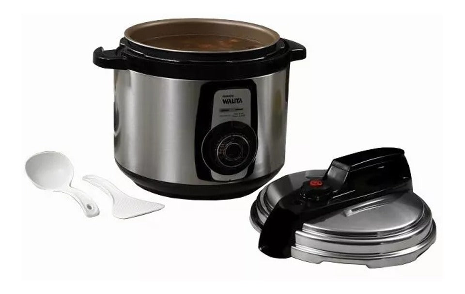 Panela elétrica a pressão Philips Walita RI3103 - Preto/Prata 220V 60Hz