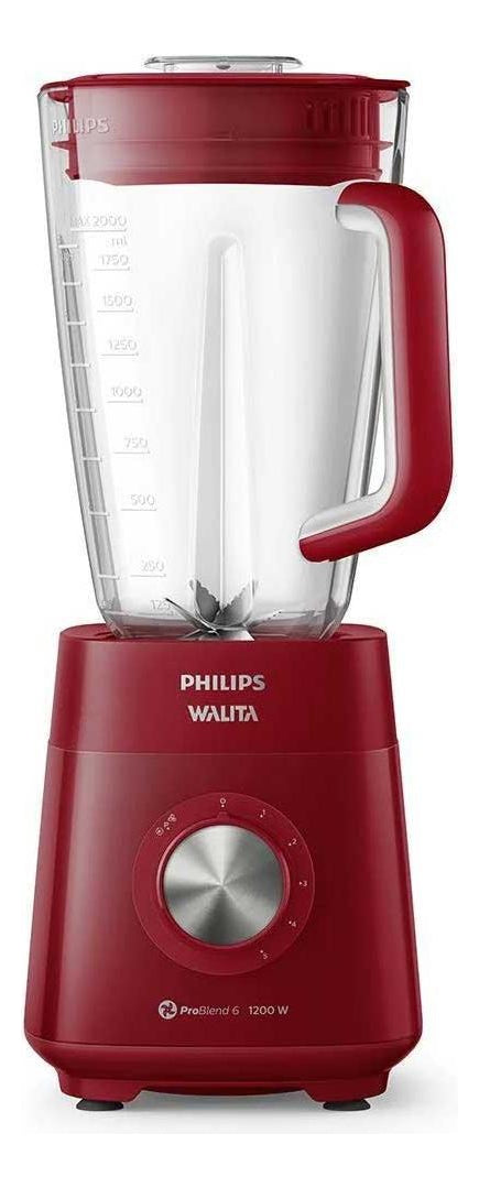 Liquidificador Série 5000 Philips Walita 1200w Ri2240 110v Cor Vermelho