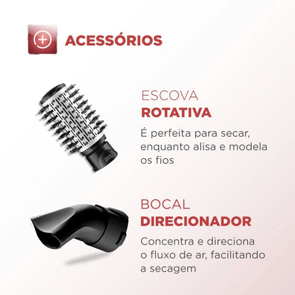 Escova Giratória Kit Profissional Alta Potência 127v Ou 220v