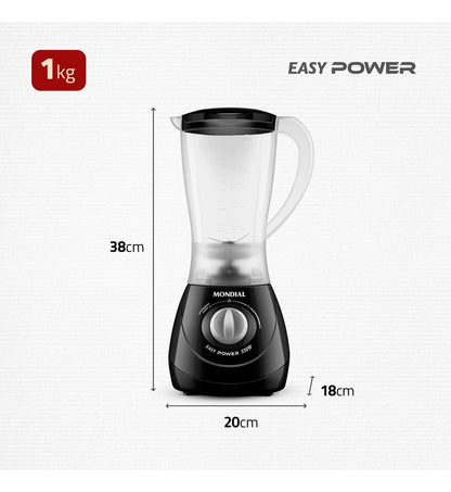 Liquidificador Easy Power Mondial Preto 550W L-550-B