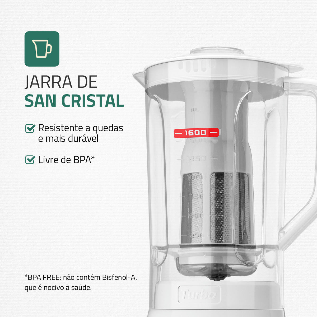 Liquidificador Turbo Power Mondial Branco/Cinza 550w L-99 WG