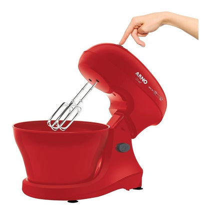 Batedeira Arno Chef 400w 5 Litros Vermelha Sm02 Cor Vermelho 220V