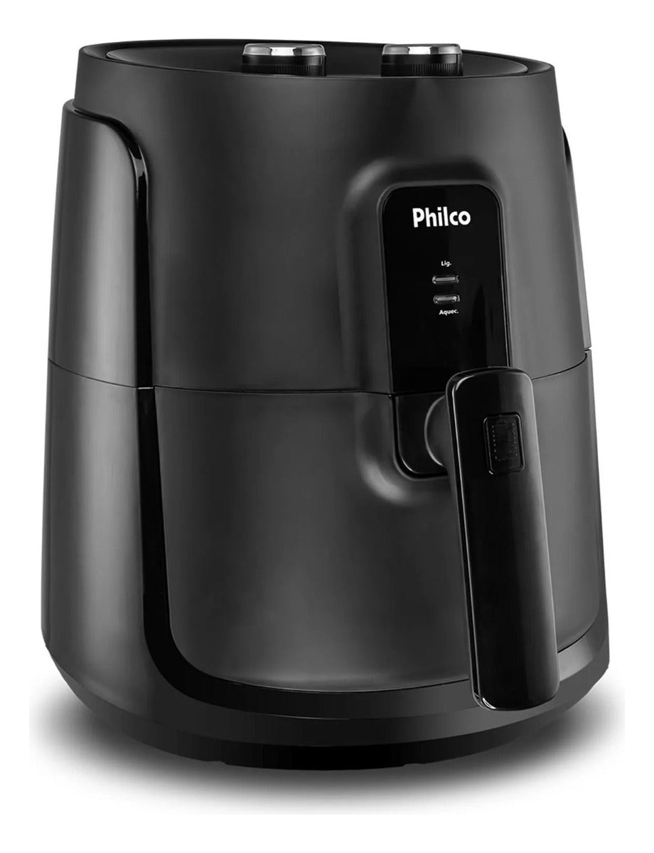 Fritadeira Elétrica Air Fryer Philco PFR15PG Gourmet Sem Óleo Black 4,4 Litros 1500W 110V Revestimento Antiaderente Maxx Gold