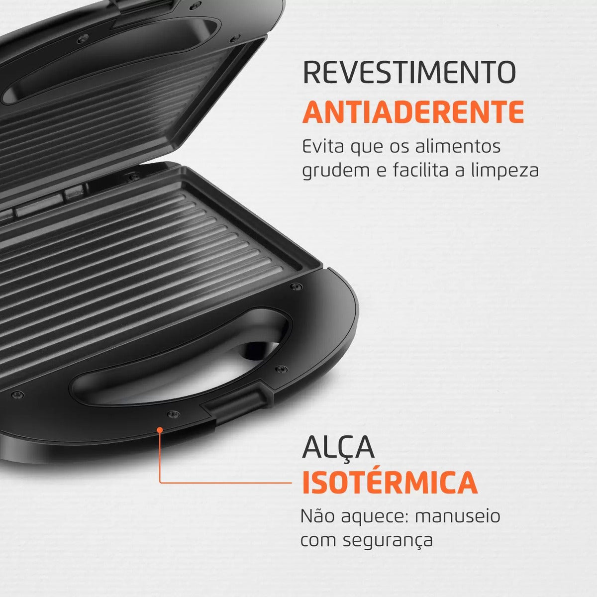 Sanduicheira Master Grill Mondial Preto/Inox 750W S-20