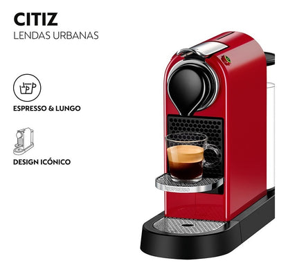 Cafeteira Citiz Vermelho Cereja Nespresso - 110v