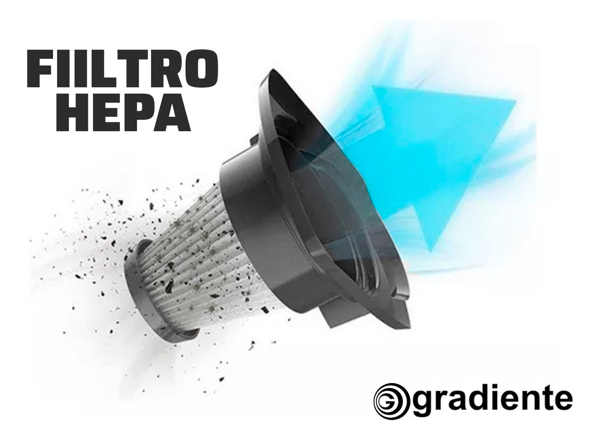 Aspirador De Pó Elétrico Gradiente Vertical 2 Em 1 1200w Cor Preto 110v