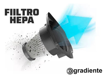 Aspirador De Pó Elétrico Gradiente Vertical 2 Em 1 1200w Cor Preto 110v