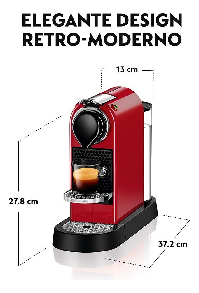 Cafeteira Citiz Vermelho Cereja Nespresso - 110v