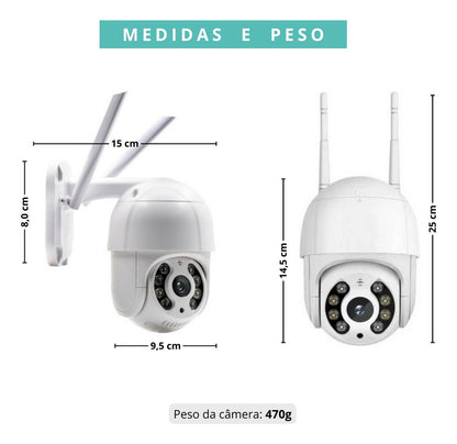 Câmera Ip Wifi Icsee + Brinde Cartão De Memória Sd 64gb De