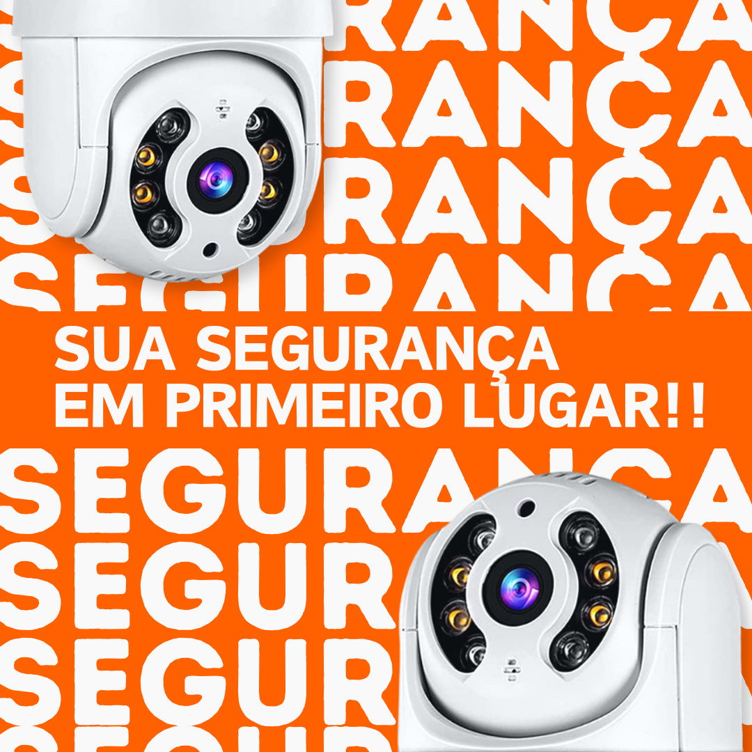 Câmera Ip Wi-fi Prova Dágua Icsee + Cartão De Memória 64gb