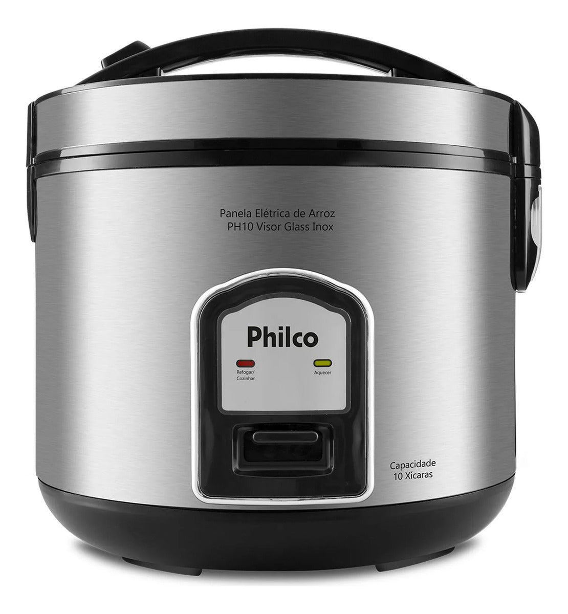 Panela De Arroz Inox Visor De Vidro 10 Xícaras Ph10p Philco