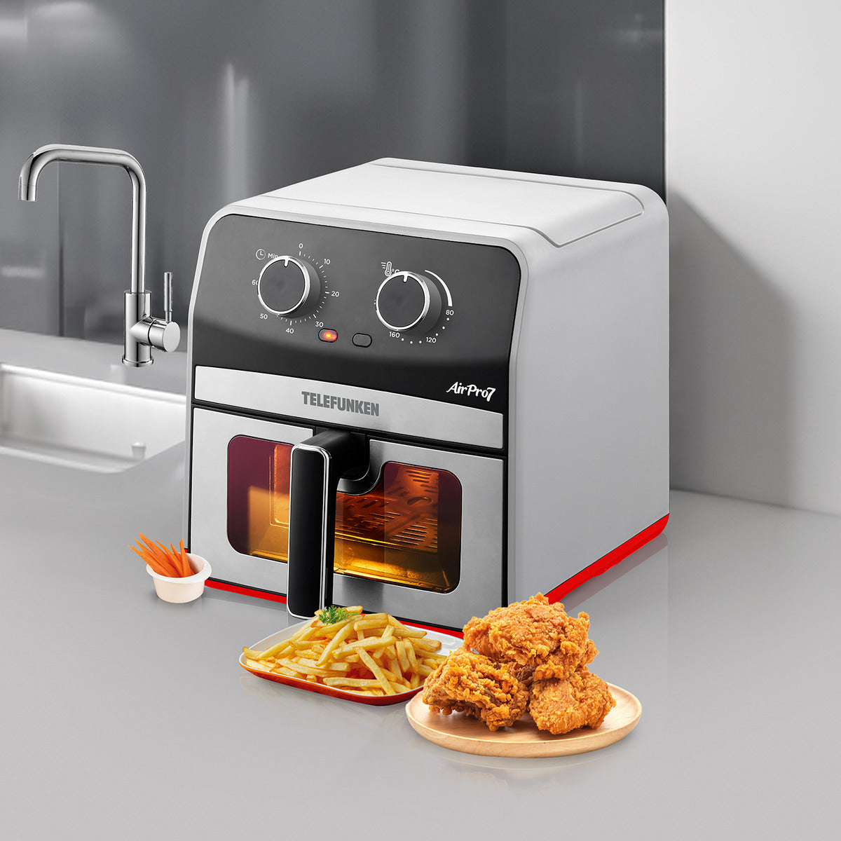 Air Fryer Telefunken Air Pro 7 Fritadeira Sem Óleo 7l 1700w