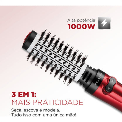 Escova Rotativa Giratoria Mondial Red Infinity Keratin 127v