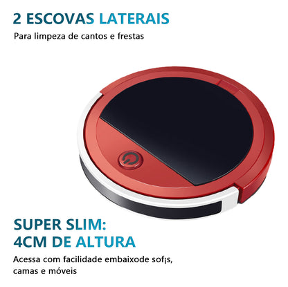 Aspirador Robô Multi Aspira E Passa Pano 4modos 15w Bivolt