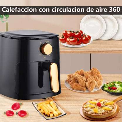 Fritadeira Elétrica Air Fryer Sem Óleo 4l 1100w  Preto