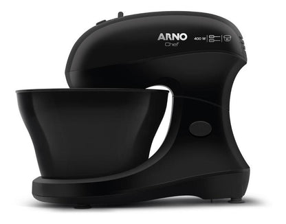 Batedeira Arno Chef 400w 5 Litros Preta Sm01 110V