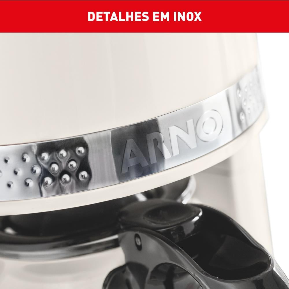 Cafeteira Arno Soleil Marfim Para Café Em Pó 127v Sfcm -110v