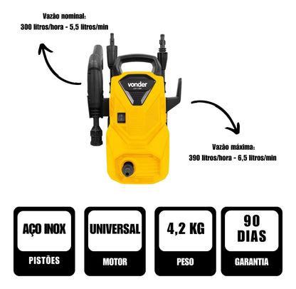 Lavadora De Alta Pressão Lav1300 1.300psi 127v/220v - Vonder