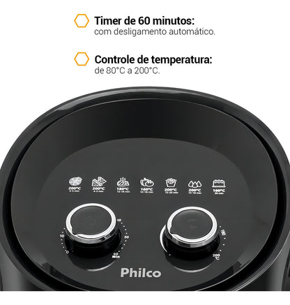 Air fryer Philco Gourmet PFR15PG de 4,4L cor preto 220V