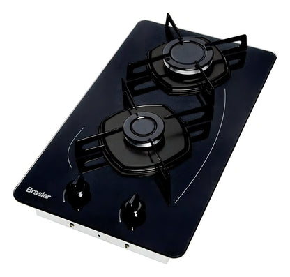 Fogão Cooktop Braslar Pop 2 Bocas Gás Mesa Vidro 110v/220v