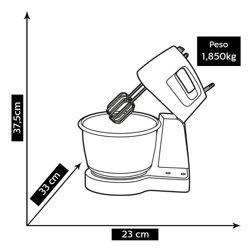 Batedeira Viva 400w Ri7200 Branca Philips Walita Cor Branco Frequência 0 Hz 220V
