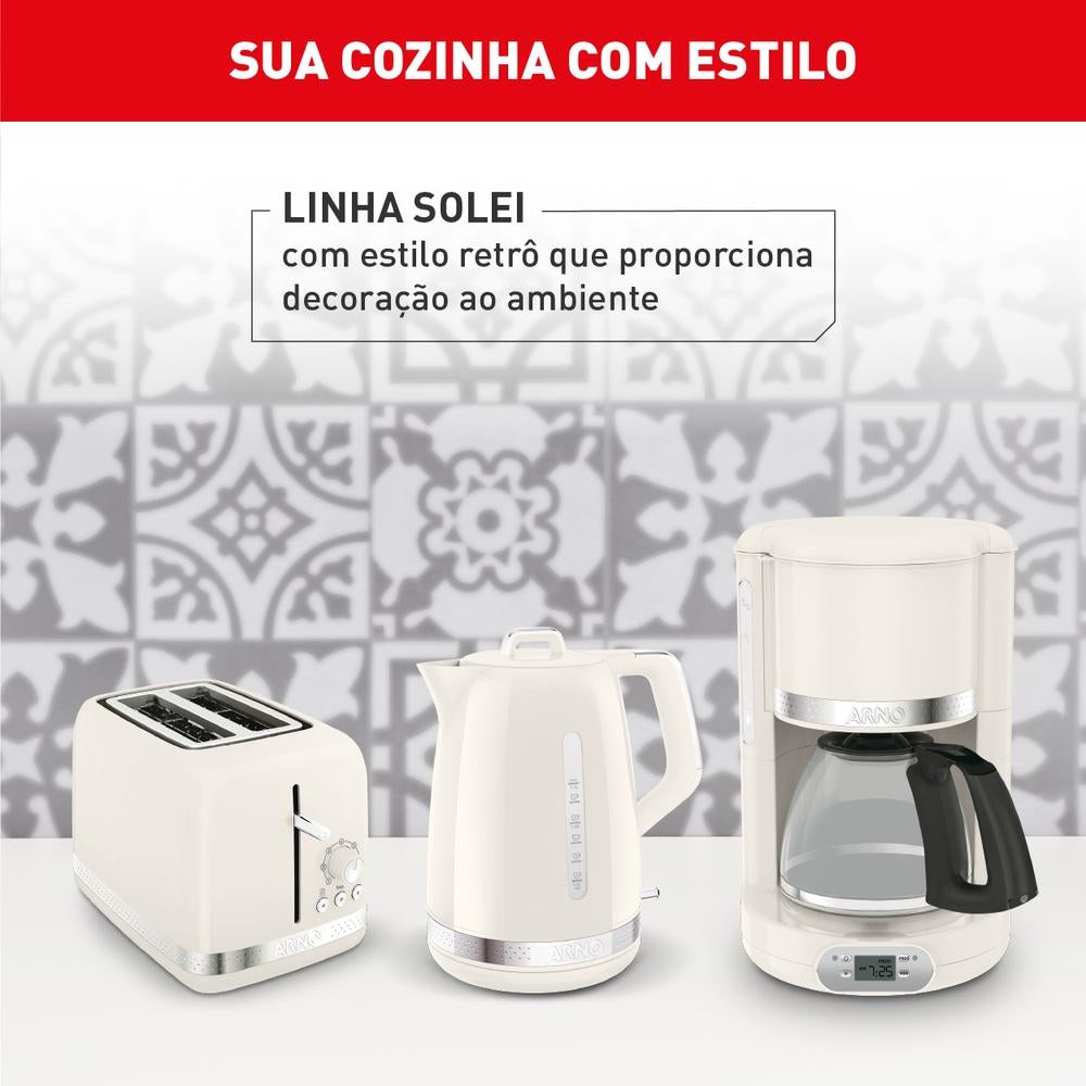 Cafeteira Arno Soleil Marfim Para Café Em Pó 127v Sfcm -110v