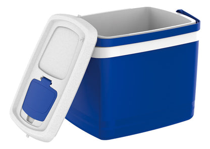 Caixa Térmica Cooler Com Alça 32l Azul Tropical - Soprano