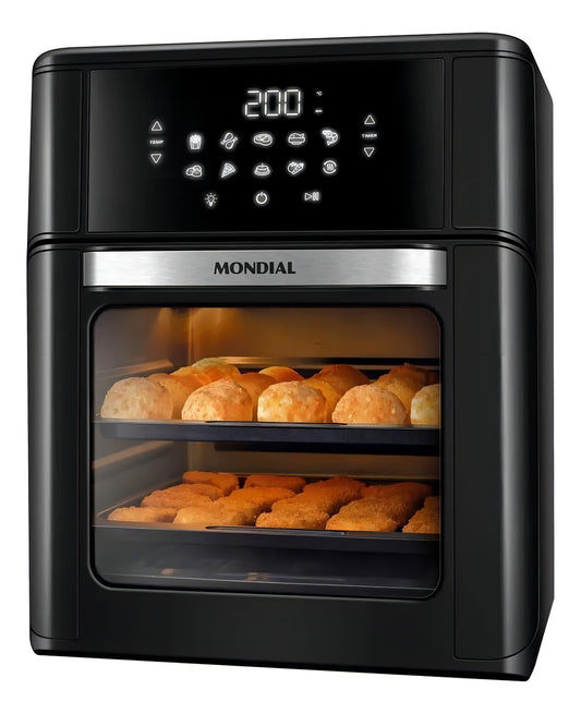 Fritadeira air fryer Oven Mondial AFON-12L-FB 2 em 1 12l 2000w cor preta 127V