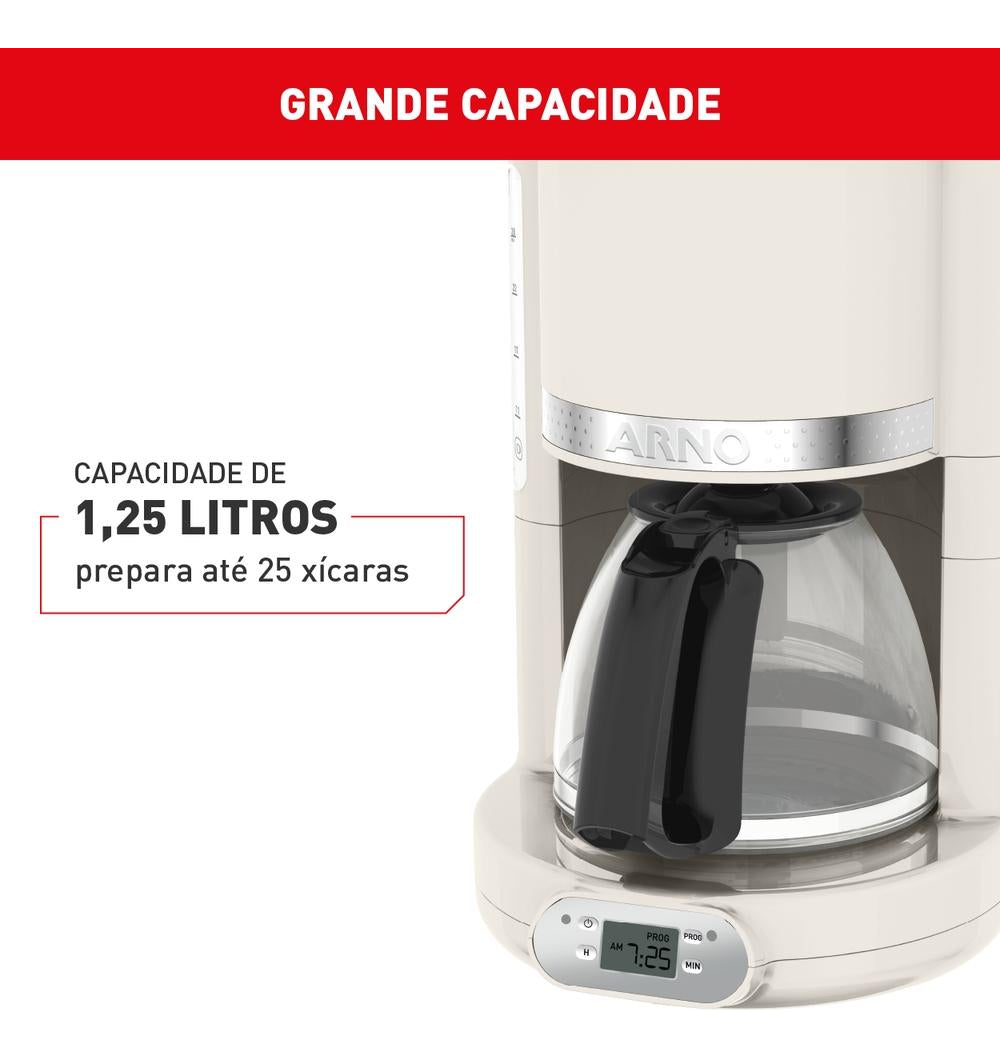 Cafeteira Arno Soleil Marfim Para Café Em Pó 127v Sfcm -110v