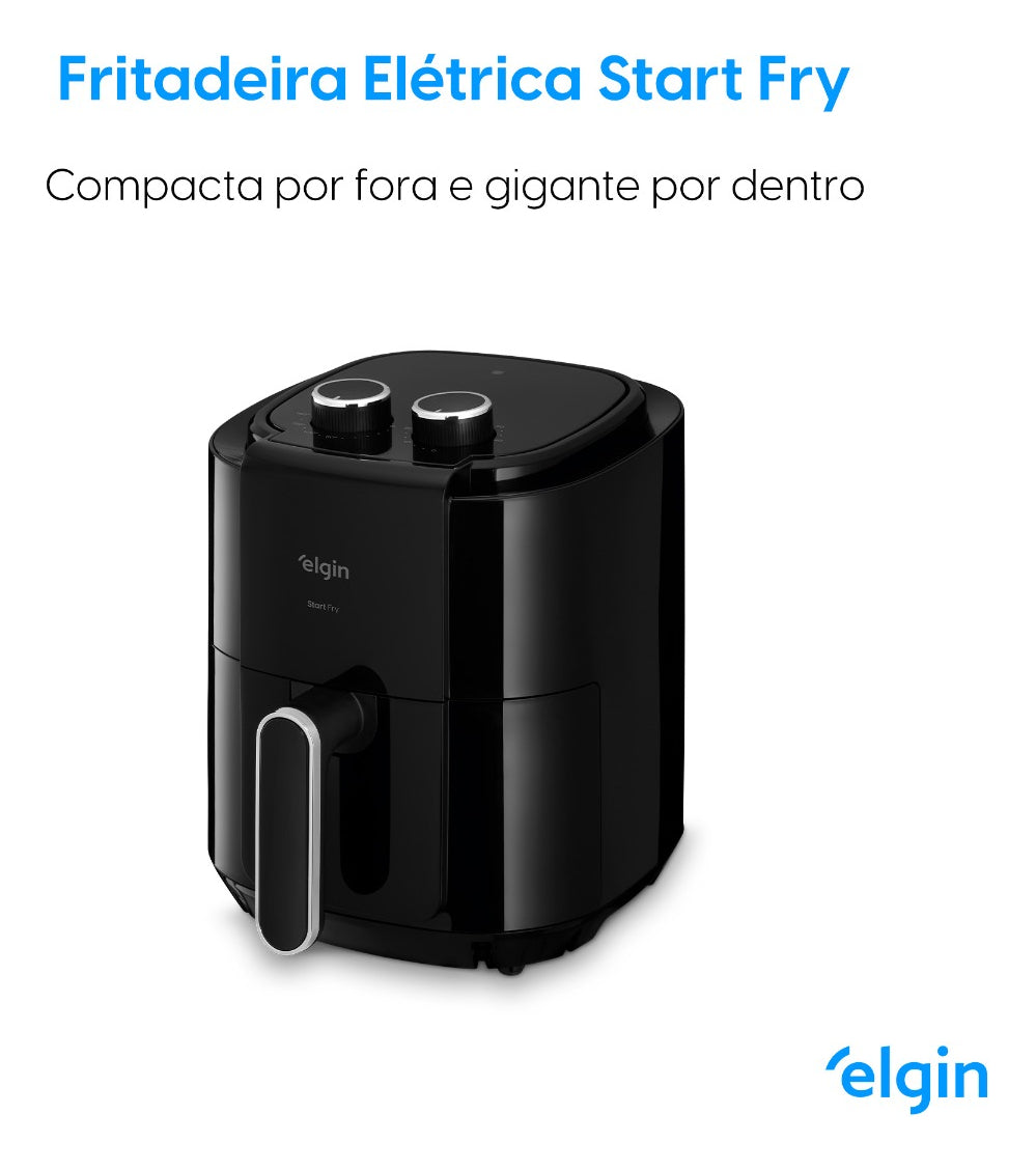 Fritadeira Air Fryer Elétrica Start Fry 3,5l 110v Elgin