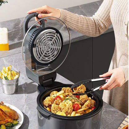 Air Fryer Fritadeira Elétrica 10L 110V/220V Com Grelha E Cesto Removível Digital Sem Óleo