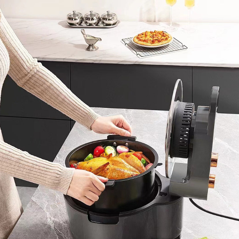 Air Fryer Fritadeira Elétrica 10L 110V/220V Com Grelha E Cesto Removível Digital Sem Óleo