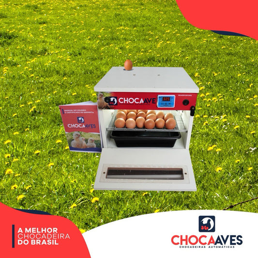 Chocadeira BIVOLT COM OVOSCÓPIO de 36 a 42 Ovos automática e digital- ChocaAves